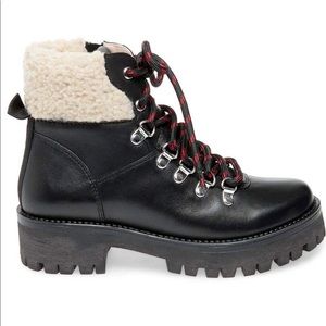 Steve Madden leather combat boots